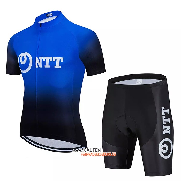 NTT Pro Cycling Kurzarmtrikot 2020 und Kurze Tragerhose Shwarz Blau